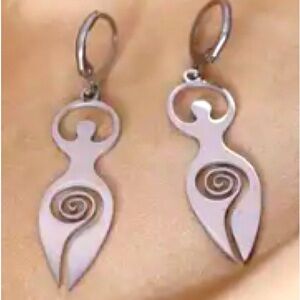 Pierced baby hoop w dangle fashion jewelry